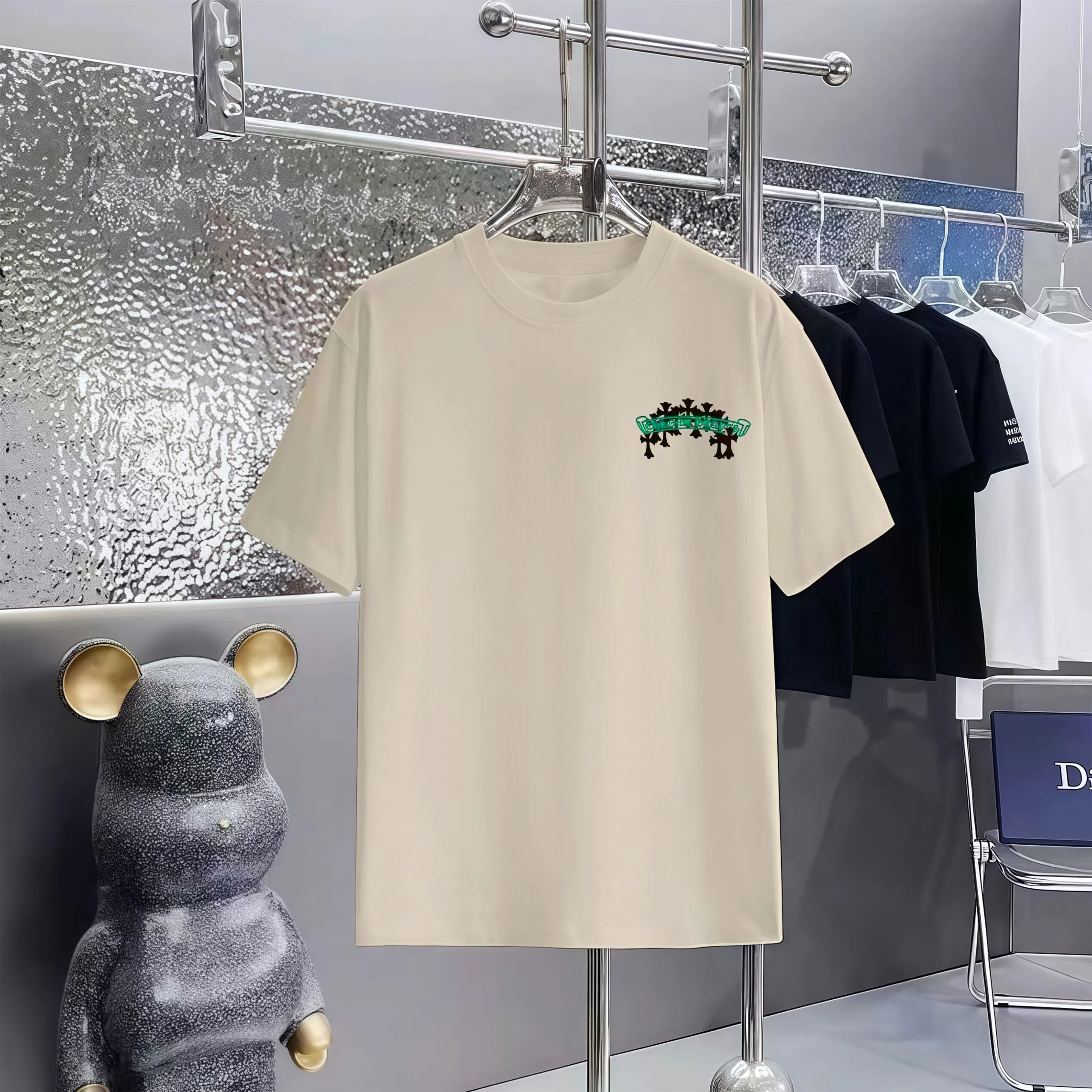 80 Chrome Hearts T 1:1 1×1 Same Style logo OS ：Black，White， ，Red， Gray Size：XS-L